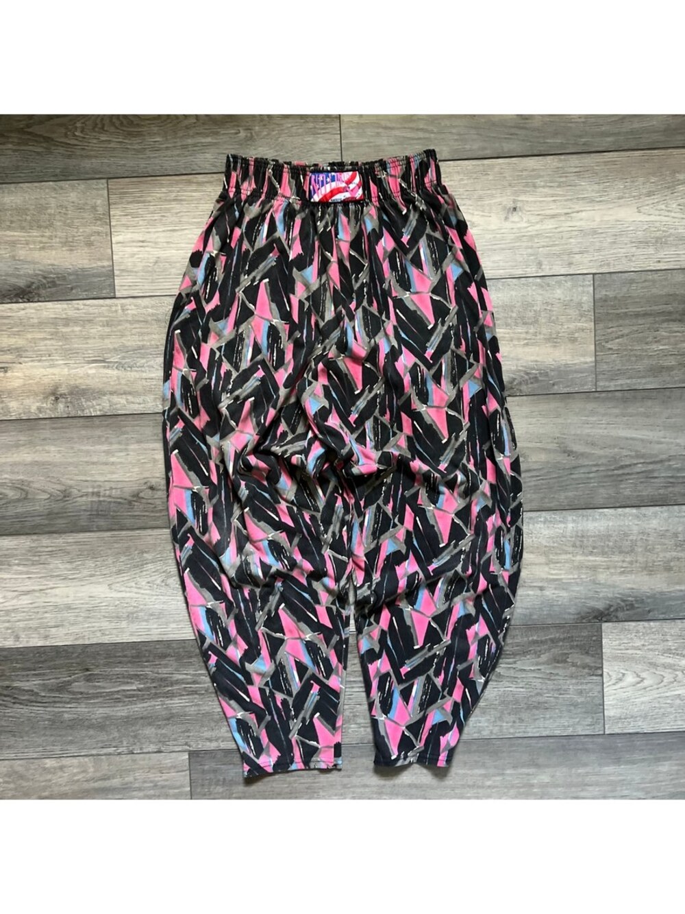VTG No Limits Men’s S Multicolor Abstract Gym Parachute MC Hammer Rave Pants